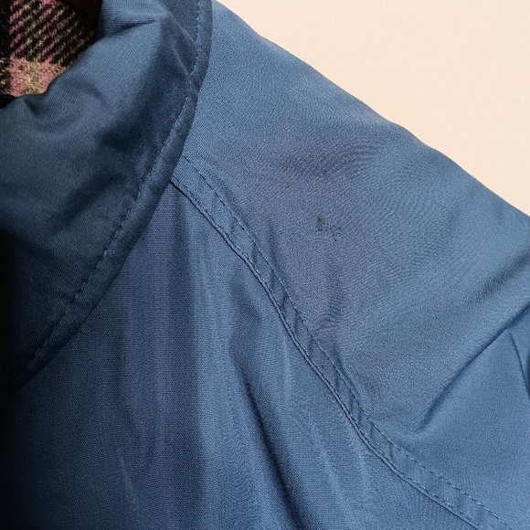 Vtg Woolrich Womens XL Chore Coat Jacket Blue Wool Lined USA Made Workwear READ - Picture 8 of 16